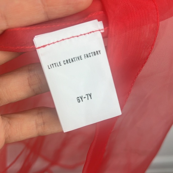 Little Creative Factory Fairytale Wrap Jacket in red - Picture 5 of 5